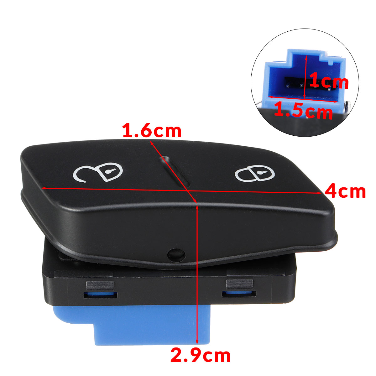 WS0468-Car-Central-Locking-Safety-Switch-Black-For-VW-Jetta-Golf-5-MK5-Passat-CC-Tiguan-1684579