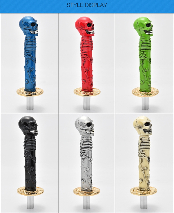 27cm-Lenght-Skull-Head-Design-Car-Gear-Shift-Knob-Manual-Shifter-Lever-1215504