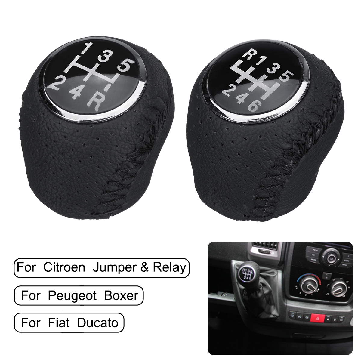 5-6-Speed-Gear-Shift-Knob-Handle-Ball-for-Citroen-Jumper-Relay-for-Peugeot-Boxer-2002-2014-1383646