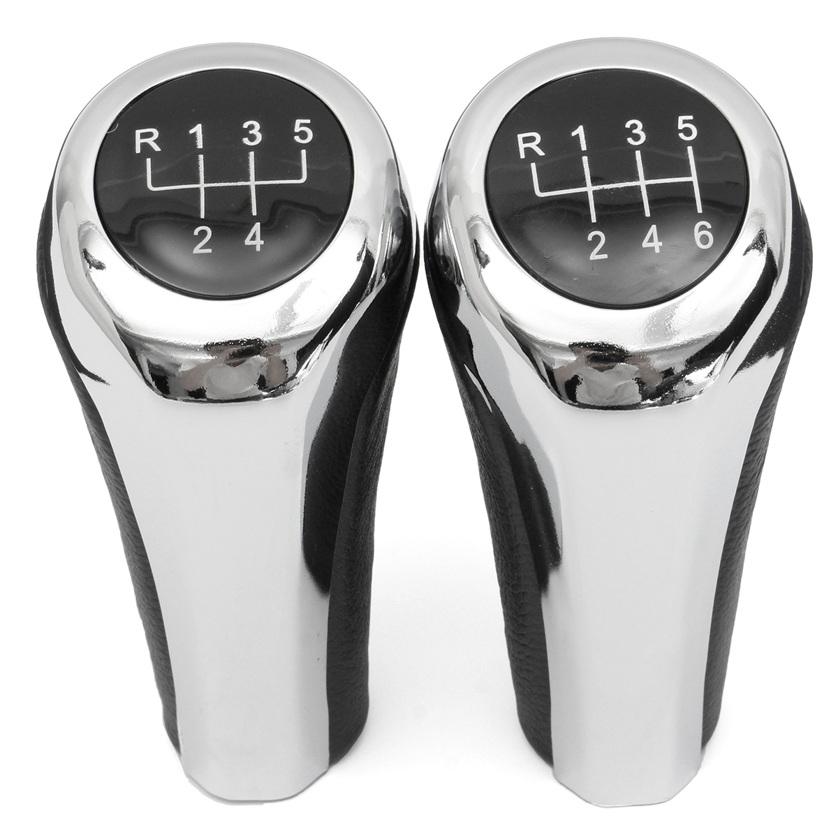 5-6-Speed-Leather-Chrome-Aluminum-Manual-Gear-Shift-Knob-For-BMW-E82-E90-E91-E60-E63-E83-E84-E53-1392880