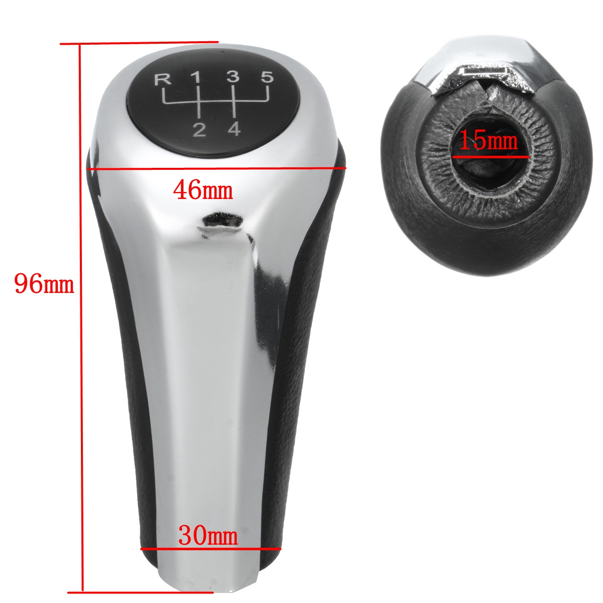5-6-Speed-Leather-Chrome-Aluminum-Manual-Gear-Shift-Knob-For-BMW-E82-E90-E91-E60-E63-E83-E84-E53-1392880