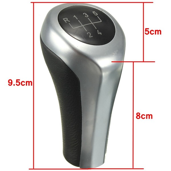 5-Speed-Black--Silver-Manual-Gear-Knob-Shift-For-BMW-E30-E32-E36-E46-E39-E34-Z3-1005746
