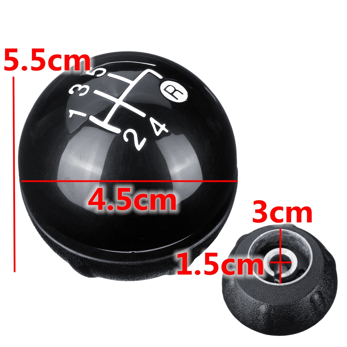 5-Speed-Black-Gear-Shift-Knob-Kit-For-Fiat-500-500c-2012-2013-1437155