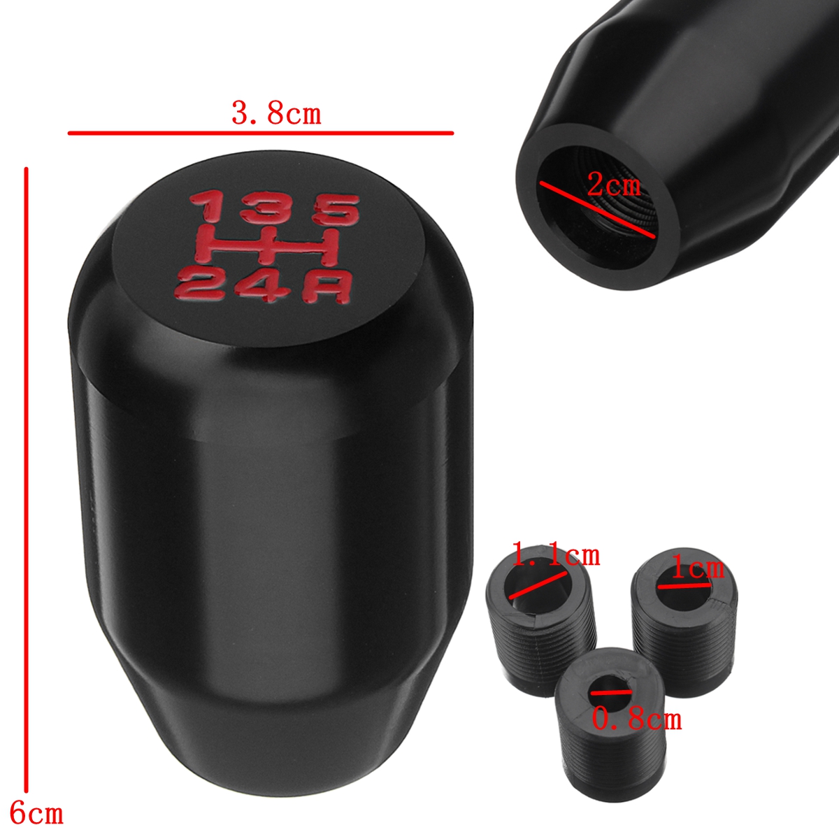 5-Speed-Black-Silver-Universal-Car-Aluminum-Gear-Shift-Knob-Head-Stick-Shift-1319895