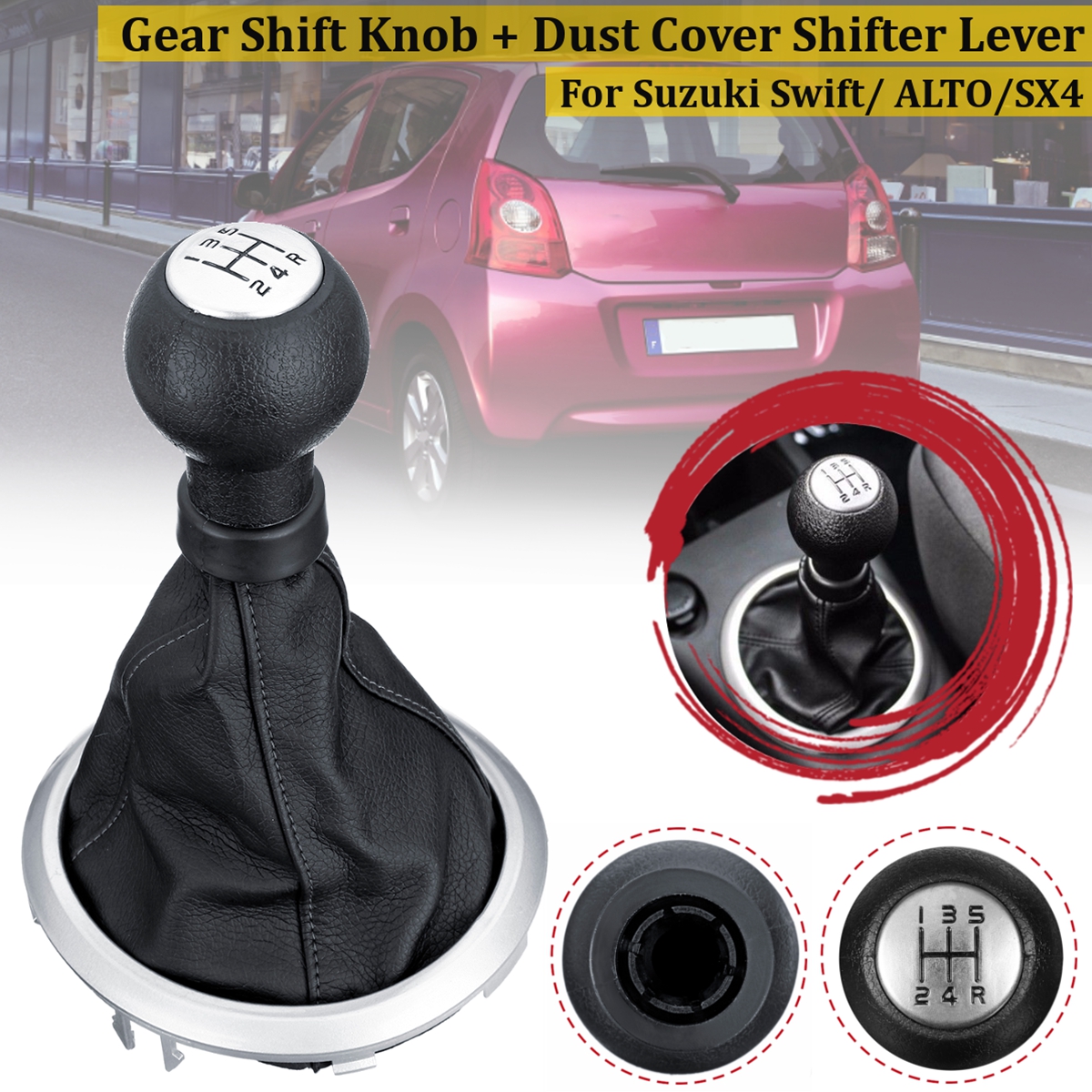 5-Speed-Car-Gear-Shift-Knob-With-Dust-Cover-Shifter-Lever-For-Suzuki-Swift-SX4-05-10-1632938