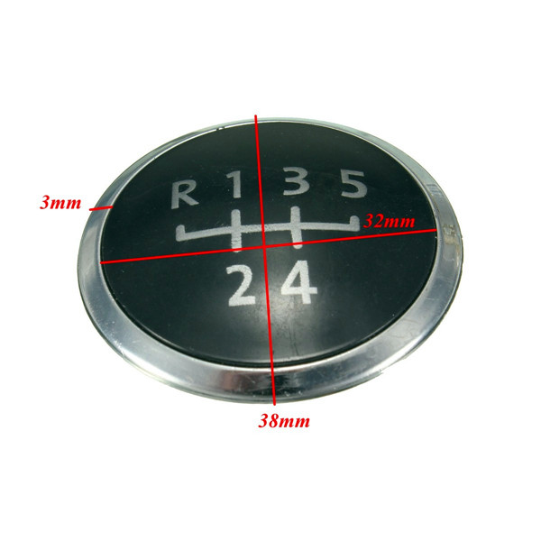 5-Speed-Gear-Knob-Emblem-Cap-Covers-for-Volkswagen-Transporter-T5--T51-Gp-999975