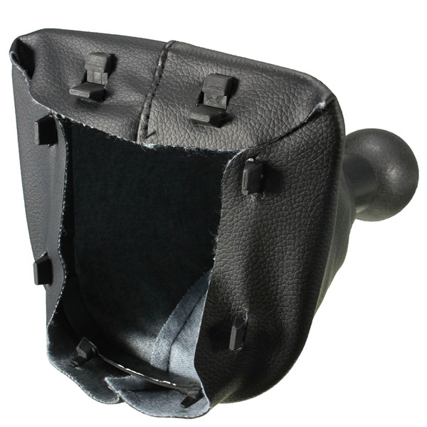 5-Speed-Gear-Shift-Gaiter-Knob-For-PEUGEOT-207-307-406-Black-Chrome-Leather-1006074