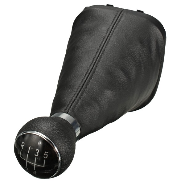5-Speed-Gear-Shift-Knob-Gear-Stick-Gaiter-Boot-For-VW-Touran-Caddy-MK2-Leather-1013914