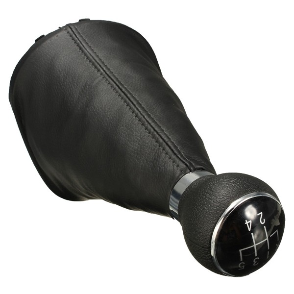 5-Speed-Gear-Shift-Knob-Gear-Stick-Gaiter-Boot-For-VW-Touran-Caddy-MK2-Leather-1013914
