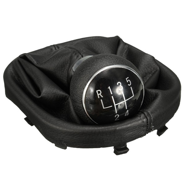 5-Speed-Gear-Shift-Knob-Gear-Stick-Gaiter-Boot-For-VW-Touran-Caddy-MK2-Leather-1013914