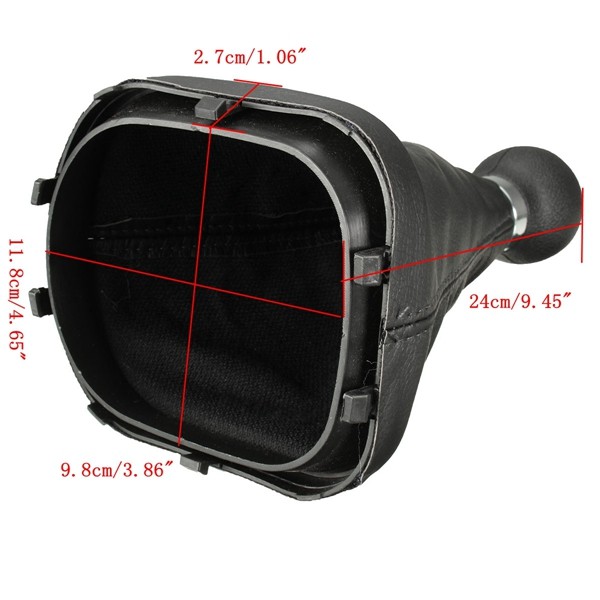 5-Speed-Gear-Shift-Knob-Gear-Stick-Gaiter-Boot-For-VW-Touran-Caddy-MK2-Leather-1013914