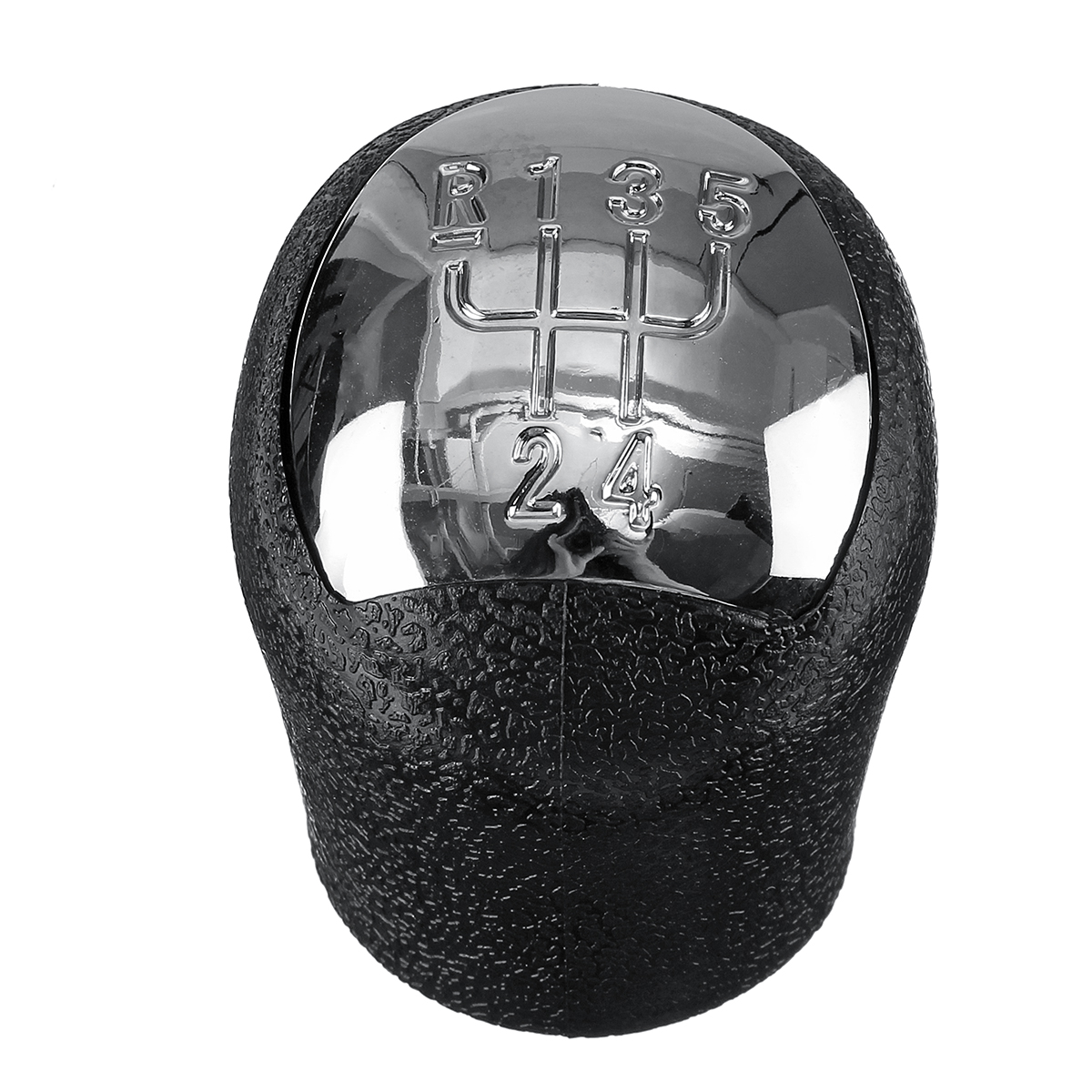 5-Speed-Gear-Shift-Knob-Head-Glossy-Silver-For-Renault-Clio-Kangoo-Megane-Scenic-1710553