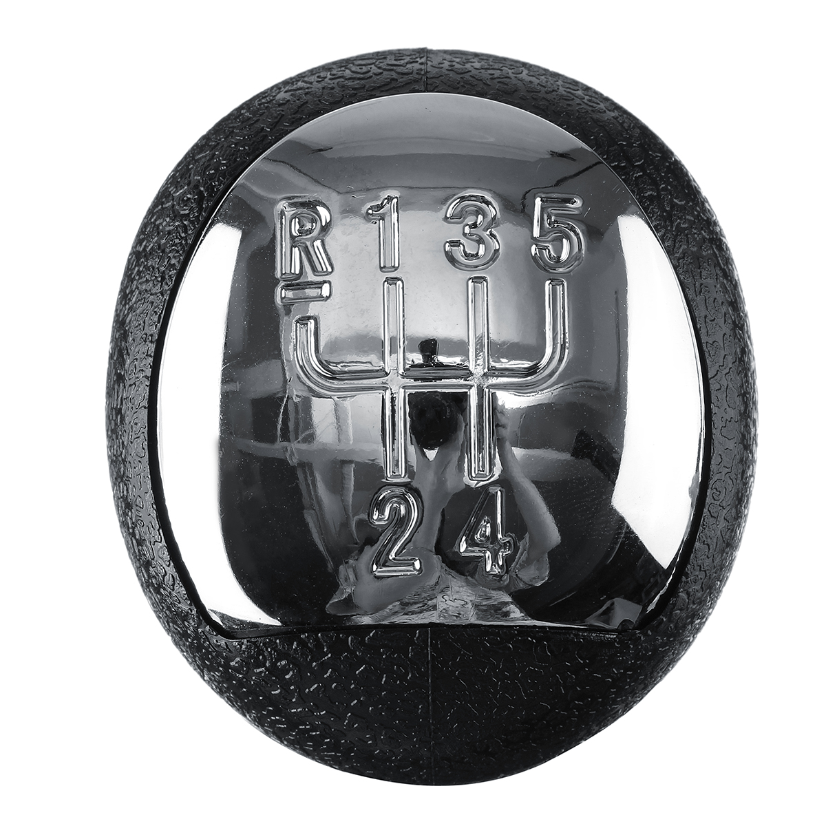 5-Speed-Gear-Shift-Knob-Head-Glossy-Silver-For-Renault-Clio-Kangoo-Megane-Scenic-1710553