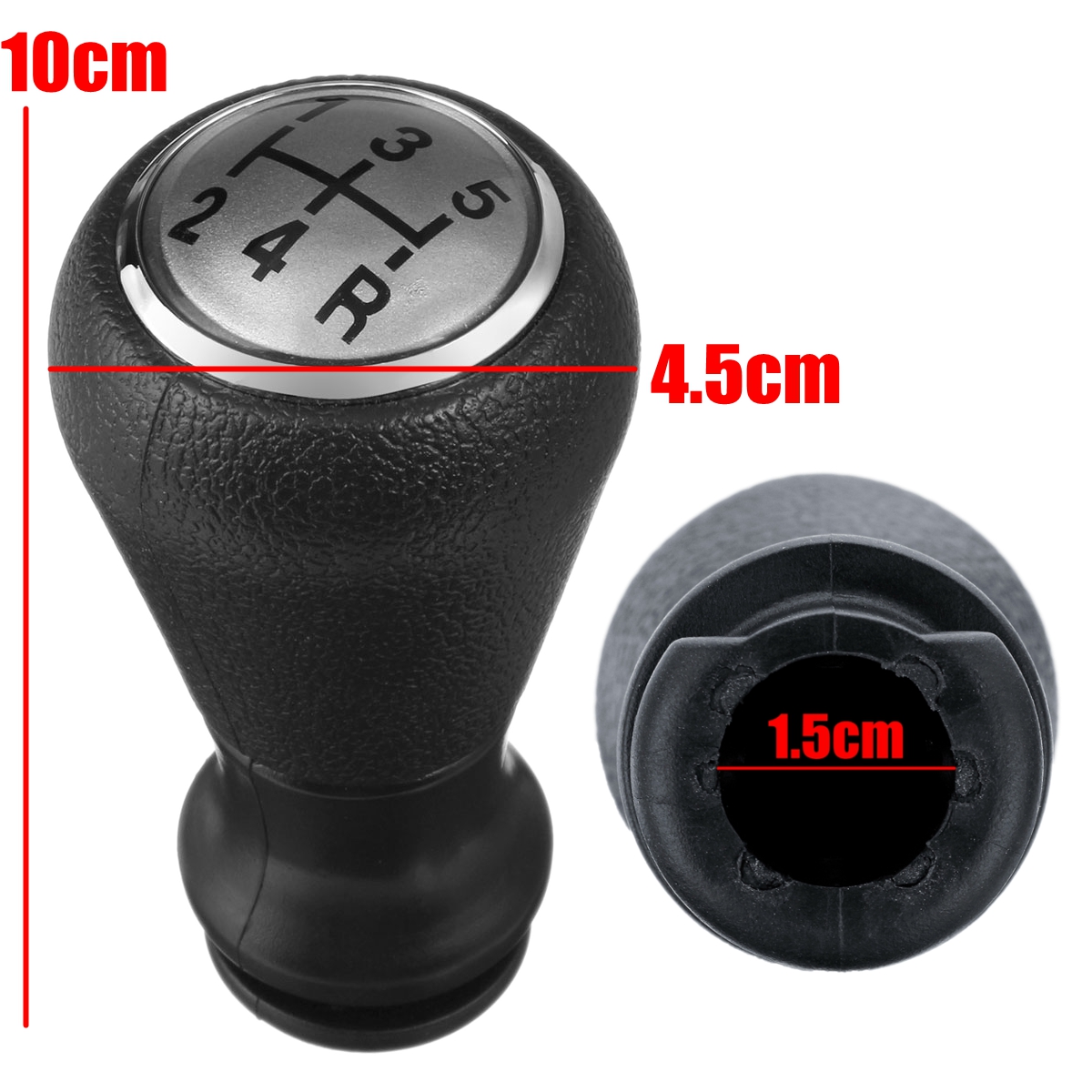 5-Speed-Gear-Shift-Knob-Head-Stick-Plastic-For-Peugeot-106-107-206-207-306-307-308-Partner-1615518