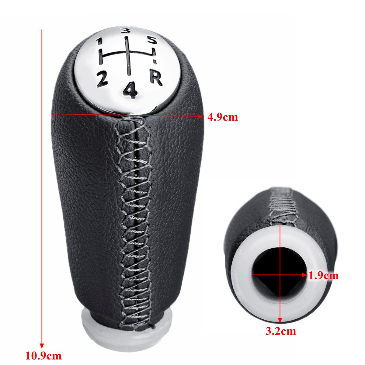 5-Speed-Gear-Shift-Knob-PU-Leather-For-RENAULT-Laguna-Megane-2-Clio-3-03-09-Kangoo-2009-1397582