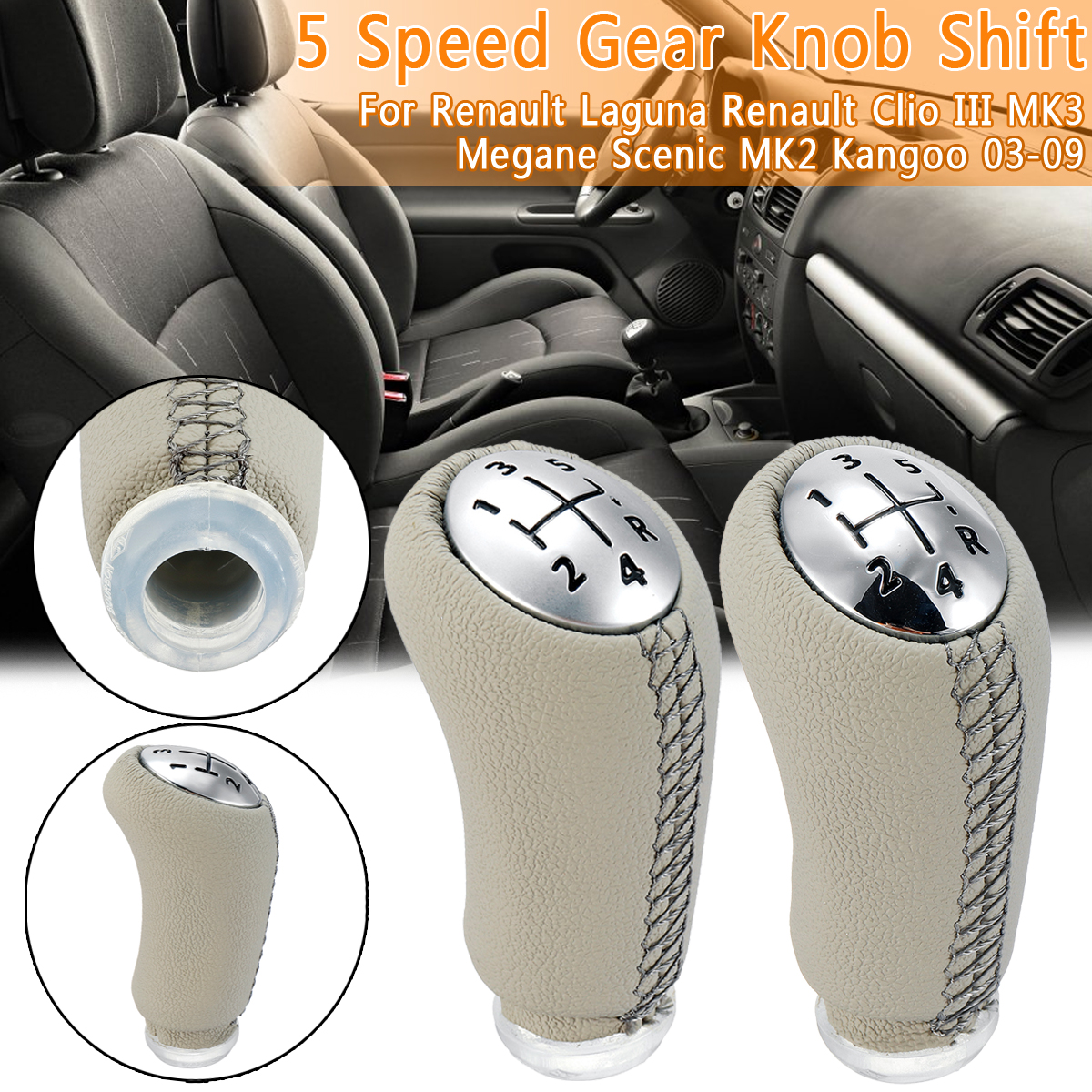 5-Speed-Gear-Shift-Knob-PU-Leather-For-Renault-Laguna-Renault-Clio-III-MK3-Megane-Scenic-MK2-Kangoo--1543823