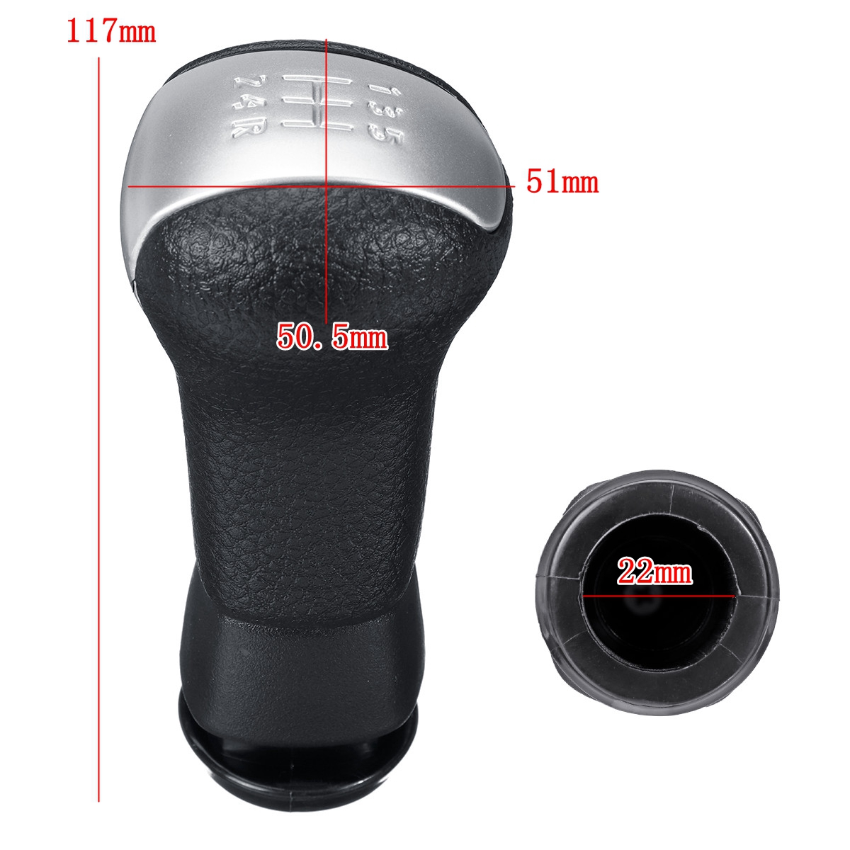 5-Speed-Gear-Shift-Knob-PU-Leather-for-Nissan-Qashqai-J10-X-trail-2006-2013-1465771