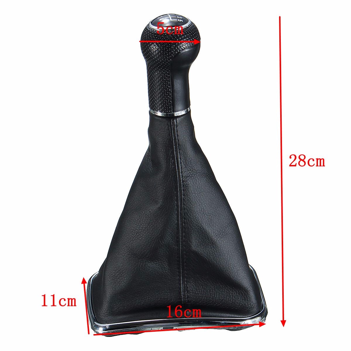 5-Speed-Gear-Shift-Knob-Shifter-Manual-Car-Lever-with-PU-Leather-Gaitor-Boot-For-VW-Mk4-Golf-GTI-R32-1745405