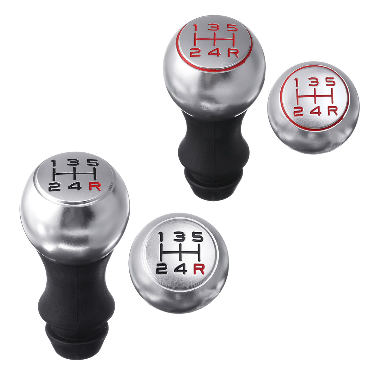 5-Speed-Gear-Shift-Knob-Shifter-Matte-Chrome-For-Peugeot-106-206-306-207-307-407-1716106