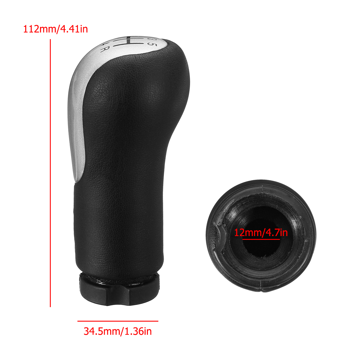 5-Speed-Gear-Shift-Knob-Stick-For-Ford-Fiesta-Fusion-Transit-Connect-2002-On-1386777