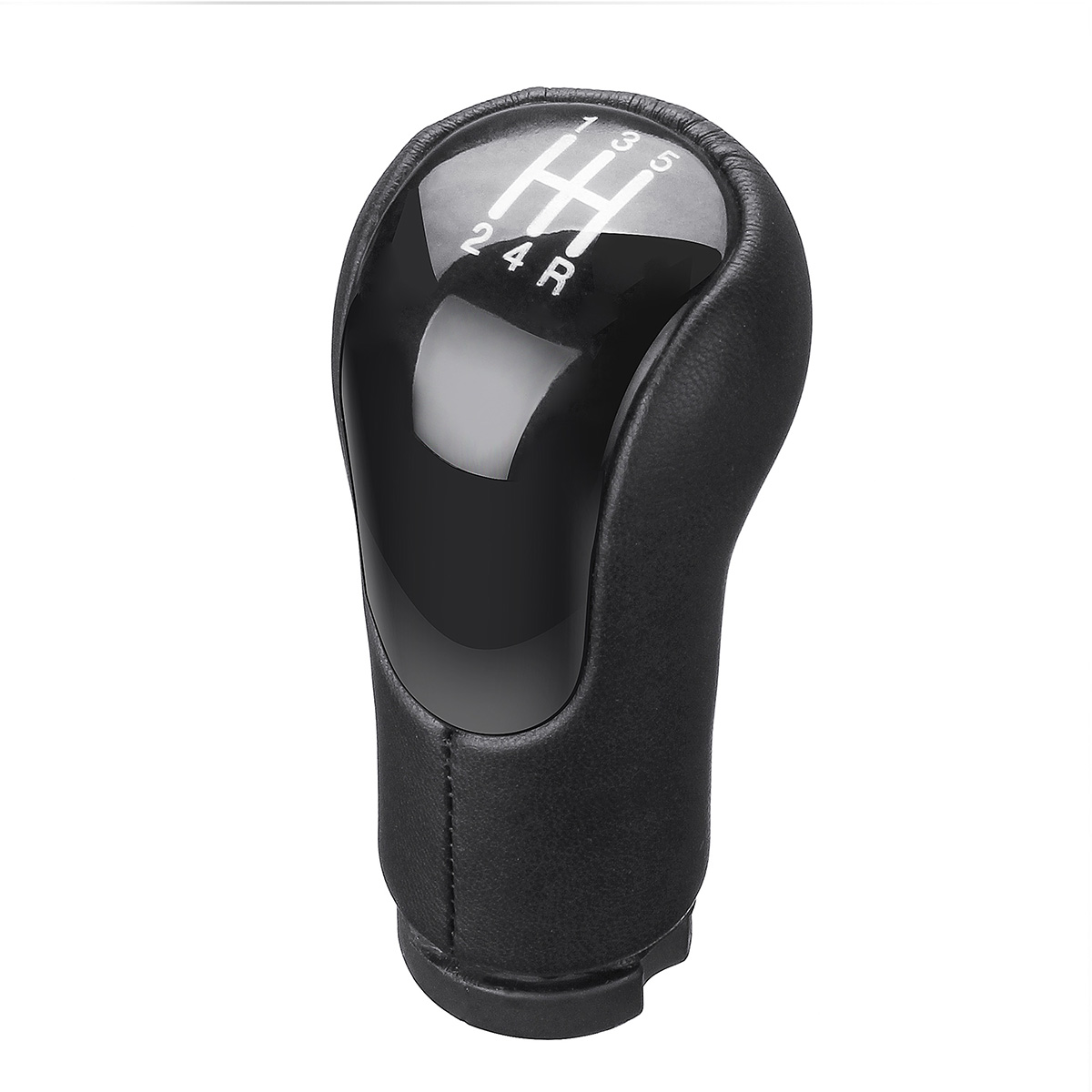 5-Speed-Gear-Shift-Knob-Stick-PU-leather-for-Ford-Fiesta-Fusion-Transit-Connect-2002-UP-1514988