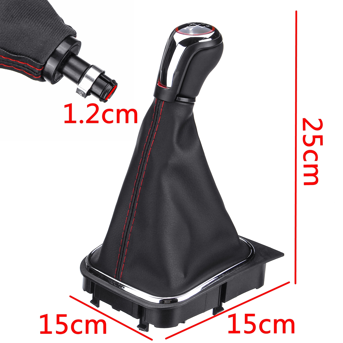 5-Speed-Gear-Shift-Knob-Wirh-Boot-Cover-For-VW-Golf-MK5-MK6-MK7-Jetta-EOS-Scirocco-1768536