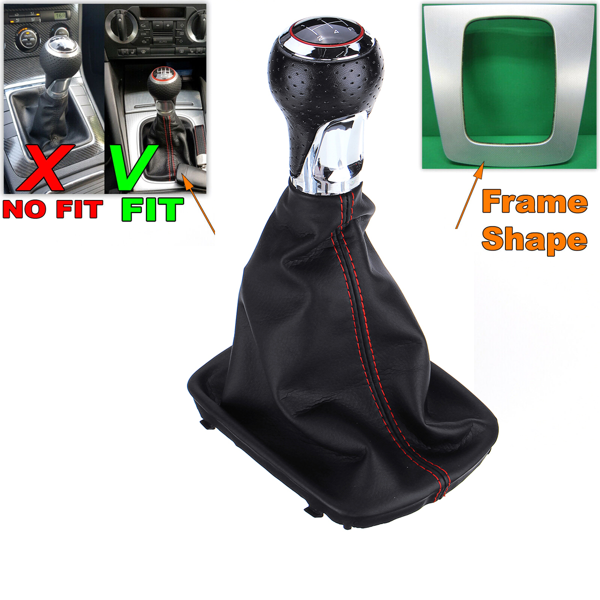 5-Speed-Gear-Shift-Knob-with-Boot-Cover-for-Audi-A3-A4-A6-A8-1630789