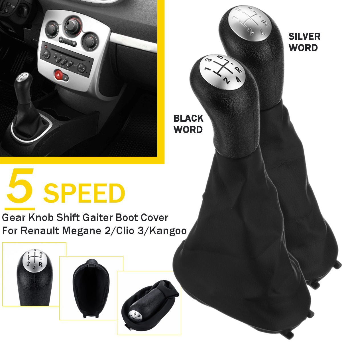 5-Speed-Gear-Shift-Knob-with-Gaiter-Boot-Cover-For-Renault-Megane-Clio-Kangoo-Scenic-1557445