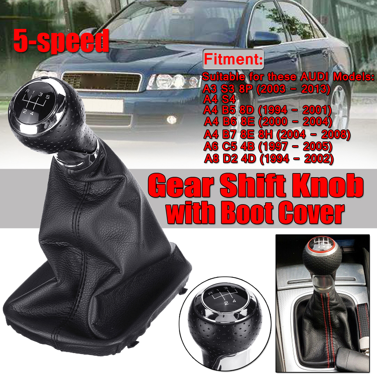 5-Speed-Gear-Shift-Knob-with-Leather-Boot-Cover-For-AUDI-A3-A4-Q5-S3-S4-1664473