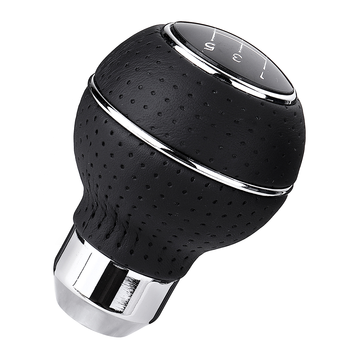 5-Speed-Gear-Shift-Knob-with-Sleeve-Adapter-Lever-Black-for-Ford-Focus-Mondeo-Fiesta-1374937