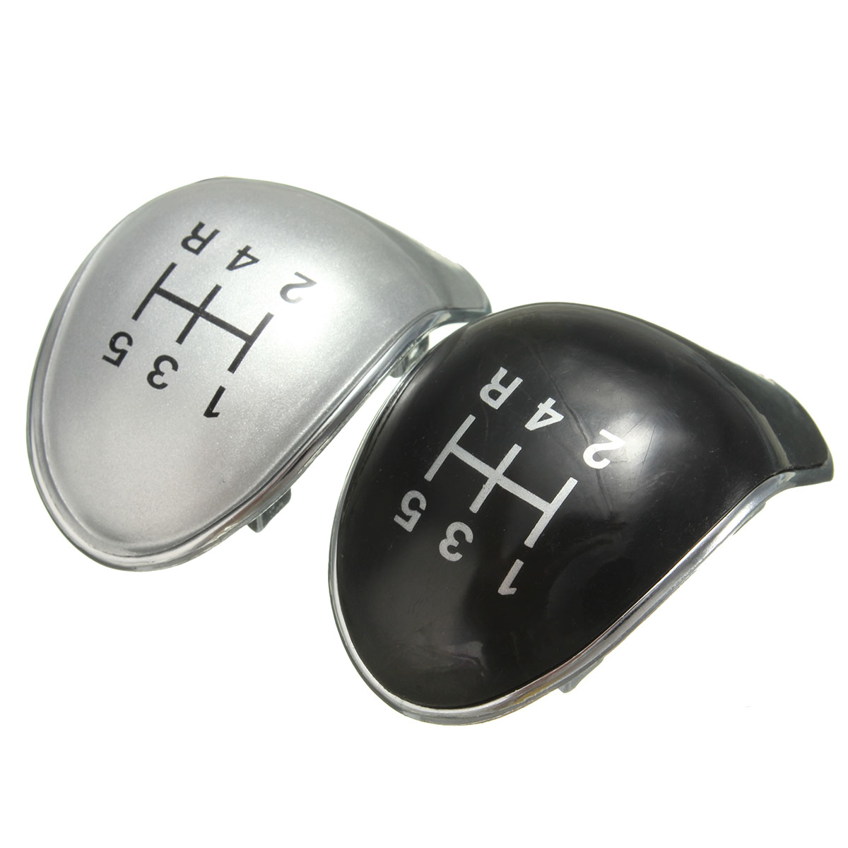 5-Speed-Gear-Stick-Shift-Knob-Cap-Cover-BlackChrome-Replacement-For-Ford-Fiesta-Focus-997574