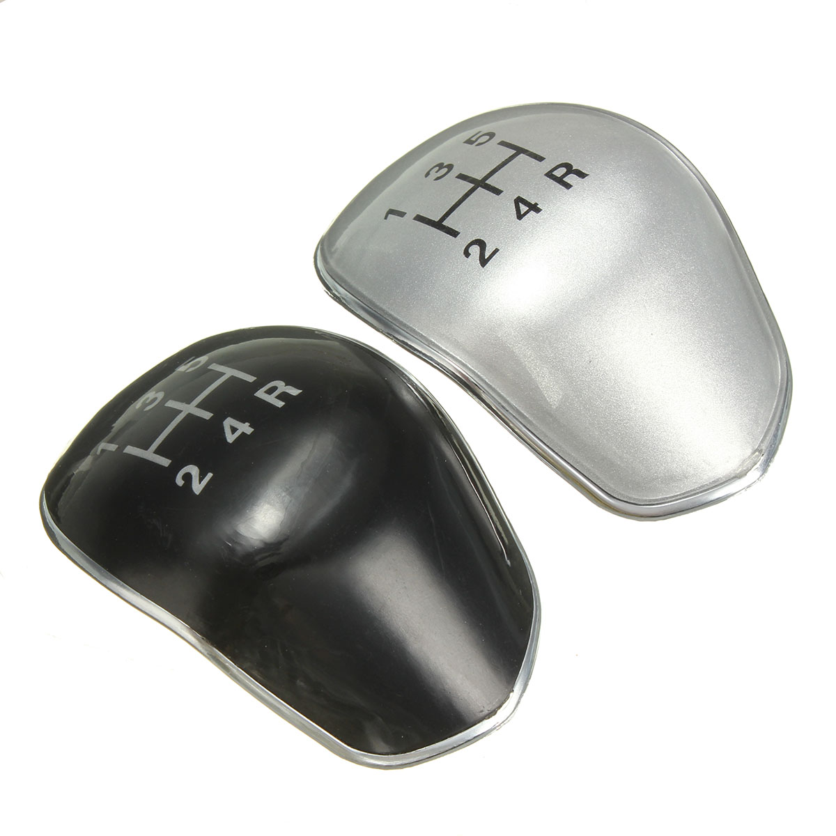 5-Speed-Gear-Stick-Shift-Knob-Cap-Cover-BlackChrome-Replacement-For-Ford-Fiesta-Focus-997574