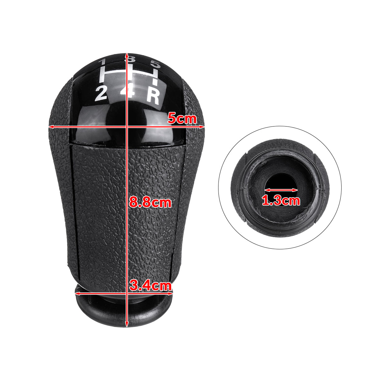 5-Speed-MT-Car-Gear-Stick-Shift-Knob-Black-For-Ford-1684372