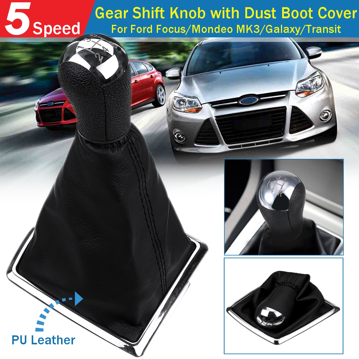 5-Speed-MT-Gear-Shift-Knob-with-Dust-Boot-Cover-For-Ford-Focus-Mondeo-Galaxy-Transit-Fiesta-Mustang-1582067