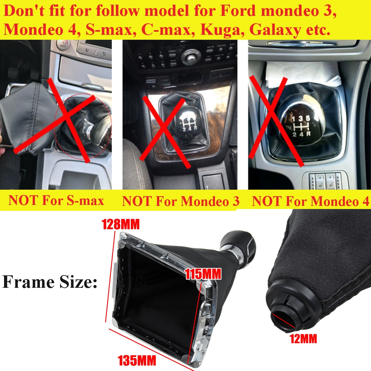 5-Speed-MT-Gear-Stick-Shift-Knob-with-Dust-Boot-Cover-For-Ford-Focus-1615515