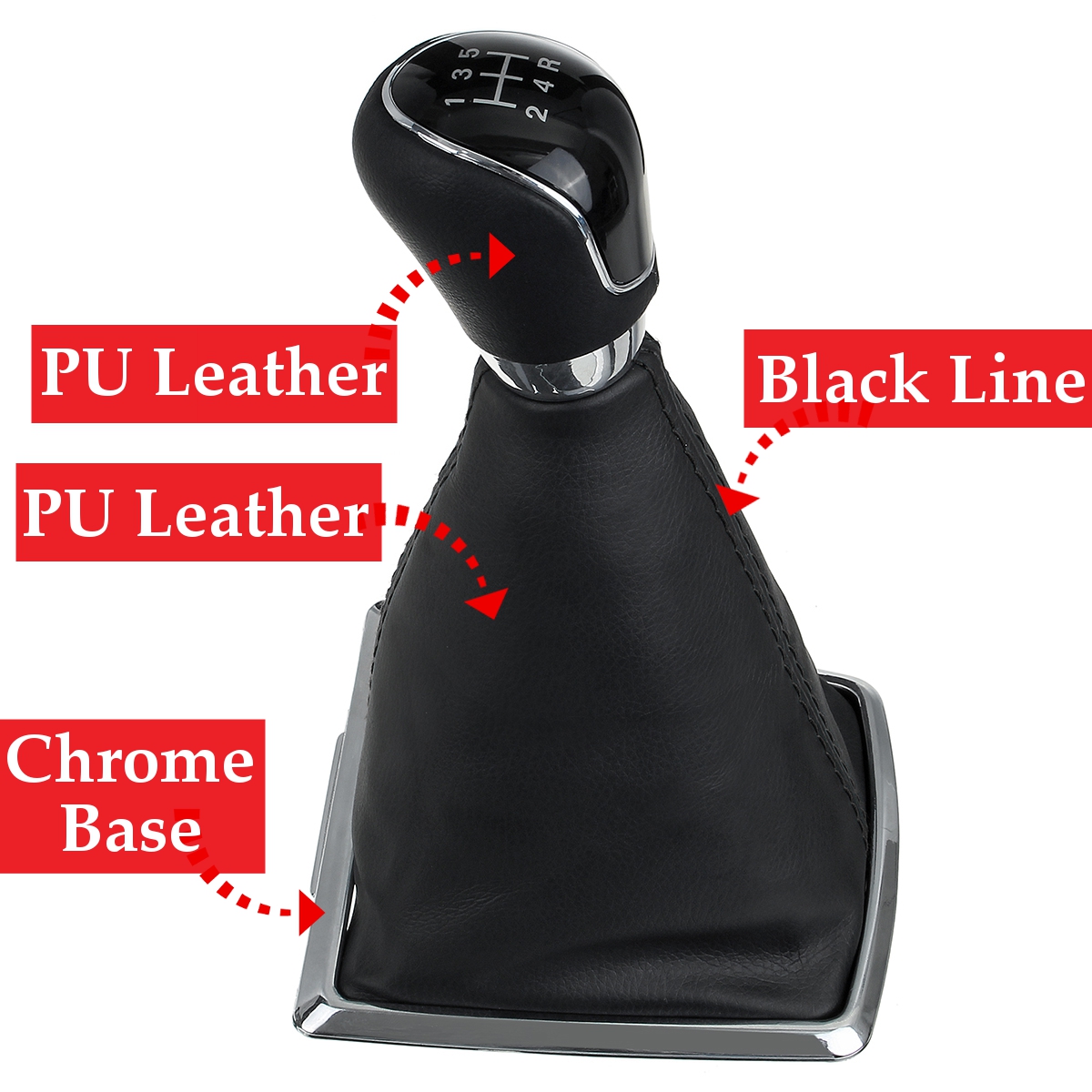 5-Speed-MT-Gear-Stick-Shift-Knob-with-Dust-Boot-Cover-For-Ford-Focus-1615515