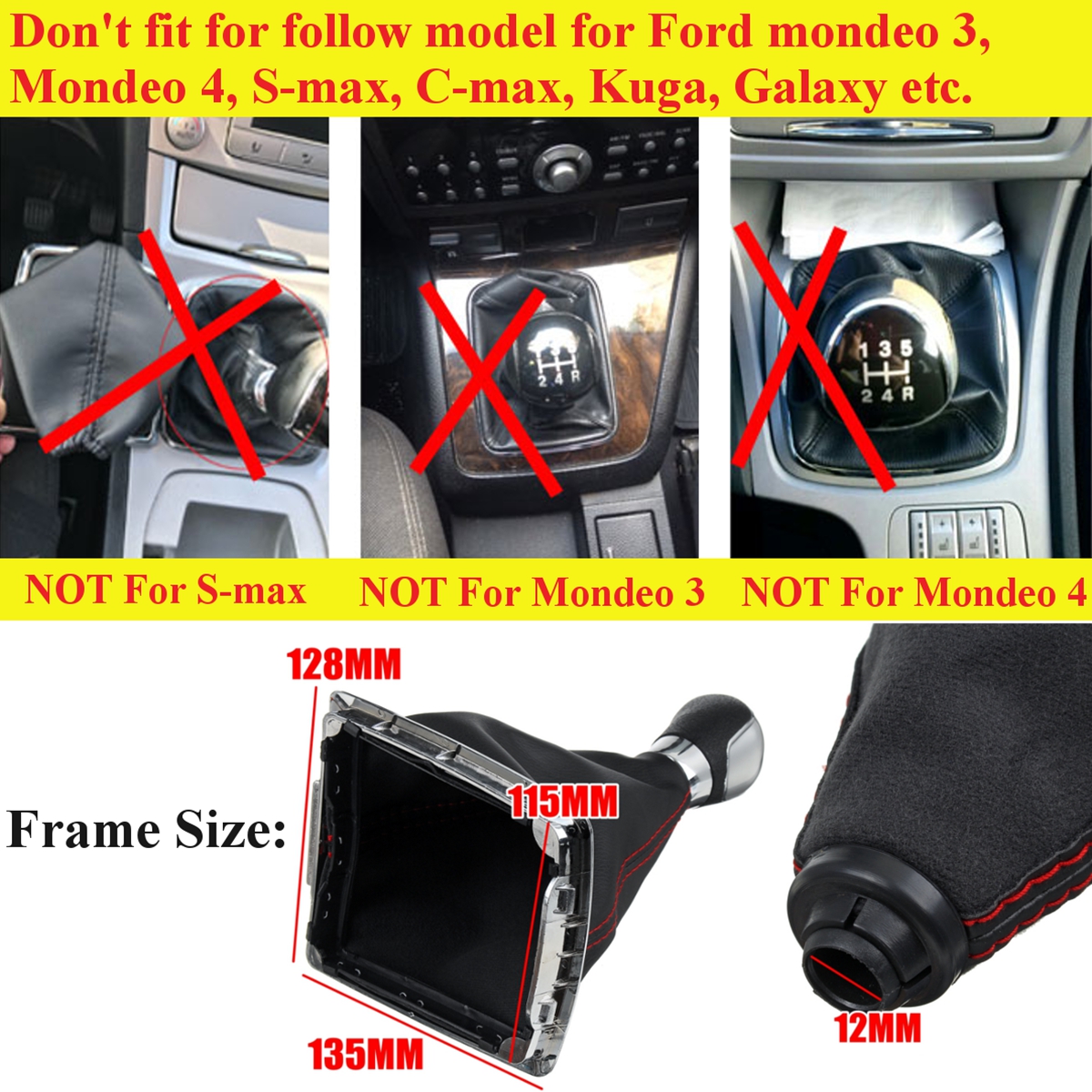5-Speed-MT-Gear-Stick-Shift-Knob-with-Leather-Dust-Boot-Cover-For-Ford-Focus-MK2-2005-2012-1609788