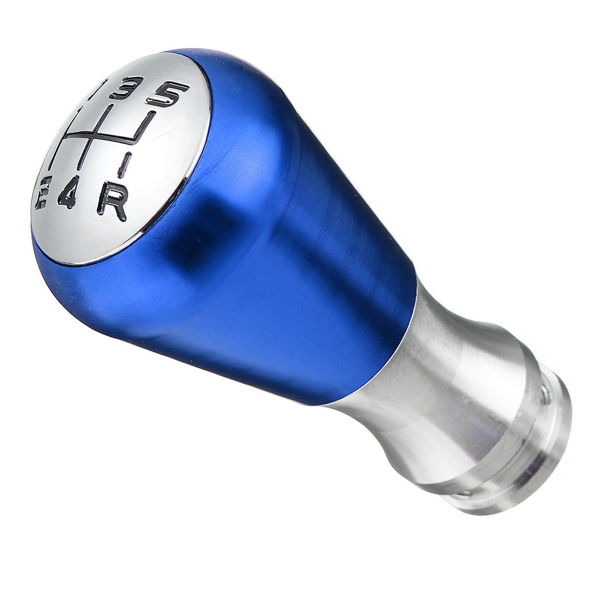 5-Speed-Manual-Gear-Shift-Knob-Aluminum-Alloy-BlackBlueRed-with-Adapter-For-Peugeot-405-307-206-1118597