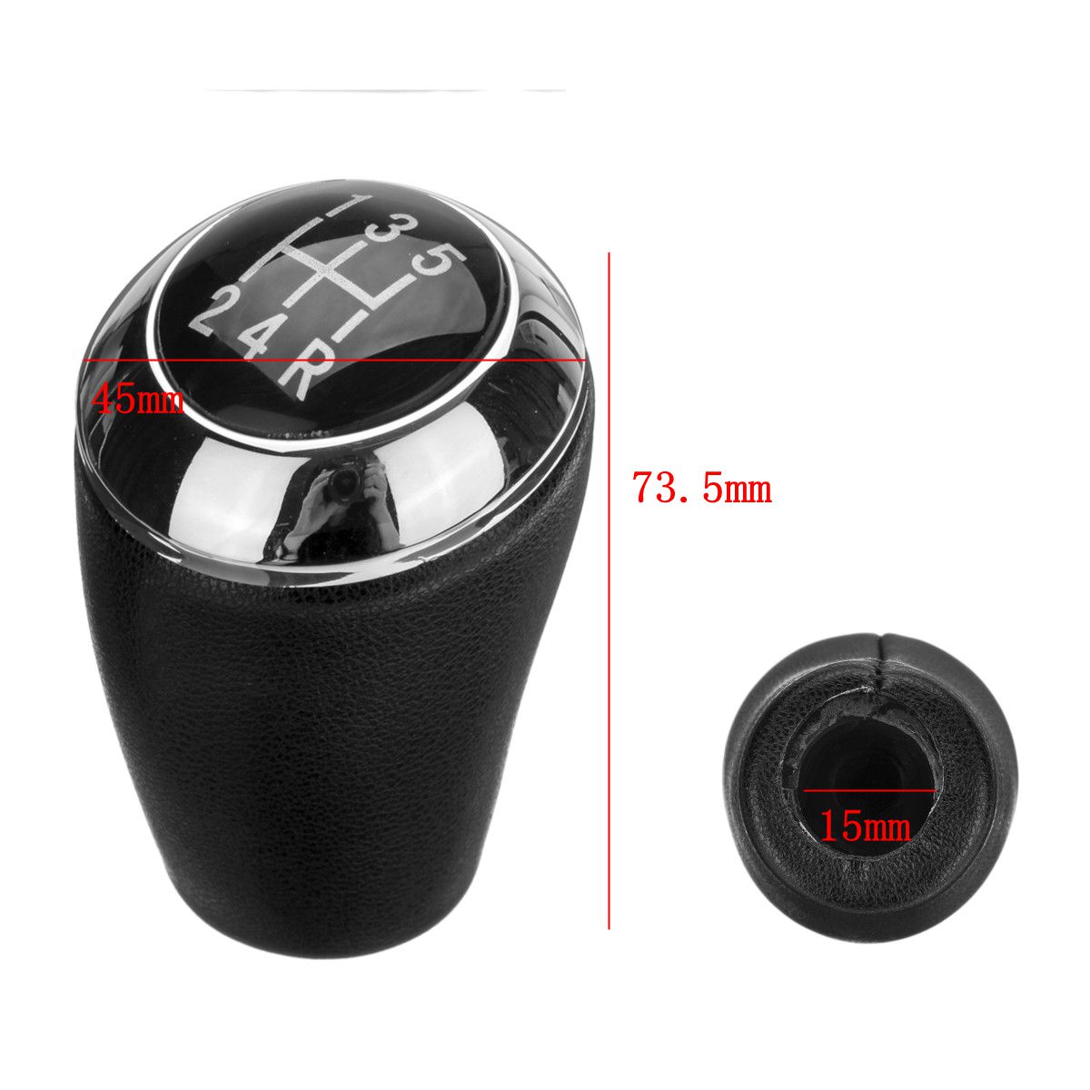 5-Speed-PU-Leather-Car-Gear-Shift-Knob-Stick-Shifter-Head-Black-For-Mazda-3-5-6-1400120
