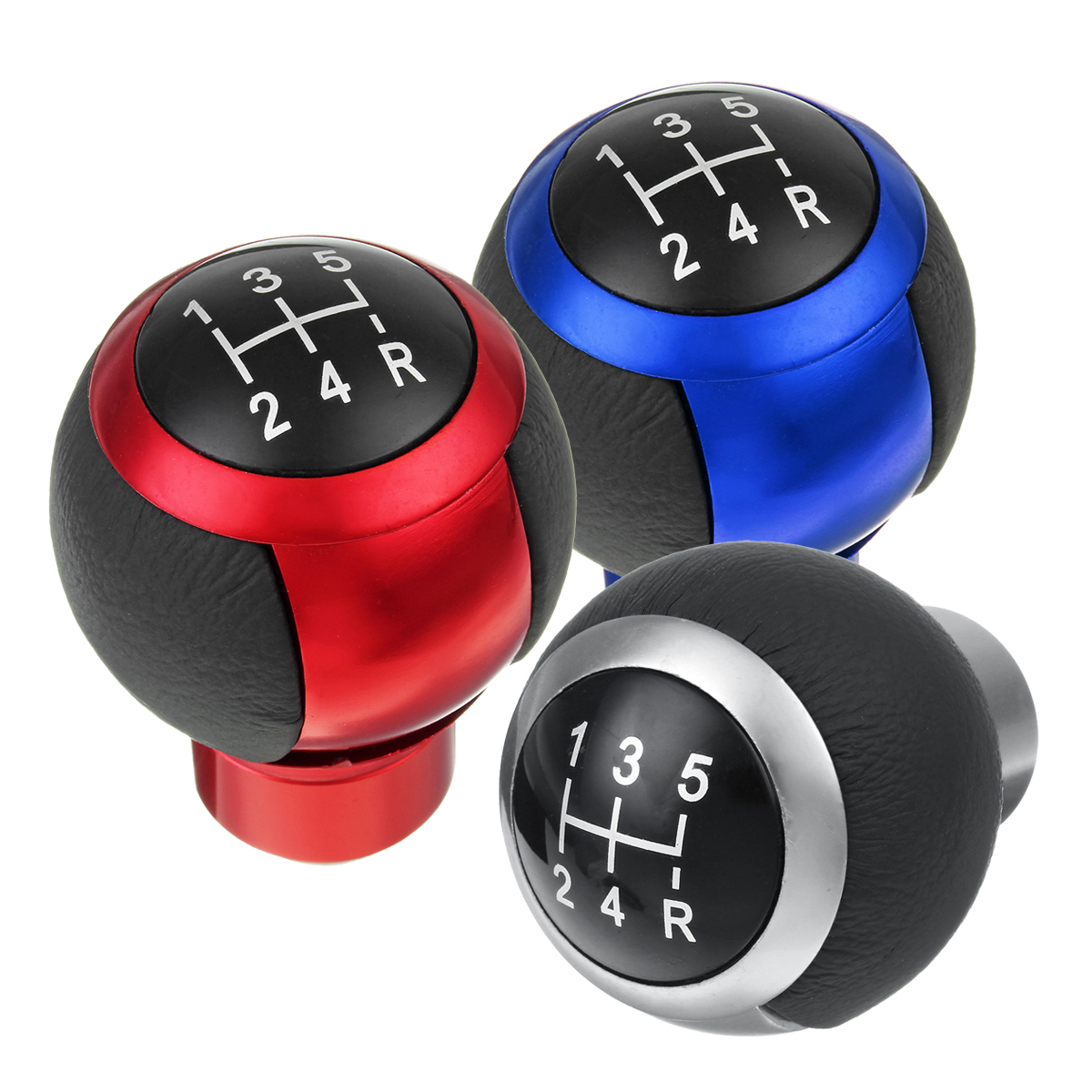 5-Speeds-Car-Gear-Stick-Shift-Knob-Universal-Maunal-Shifter-Lever-Cover-Blue-1700175