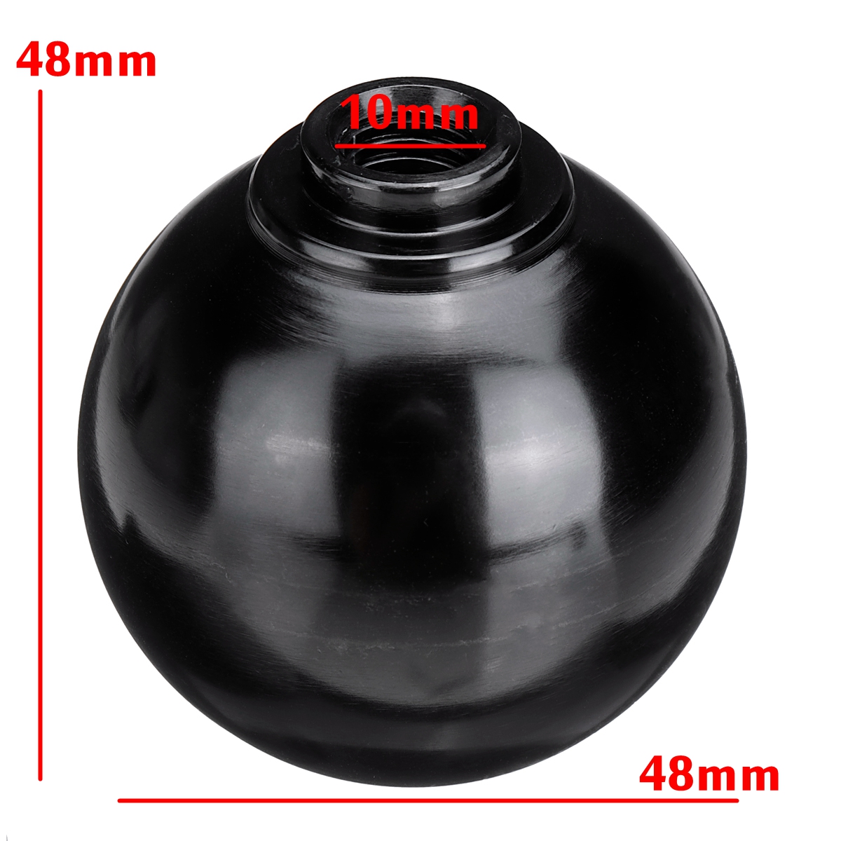56-Speed-Alloy-Gray-Gear-Shift-Knob-Round-Ball-Shape-For-Honda-M10x15-Thread-1771296