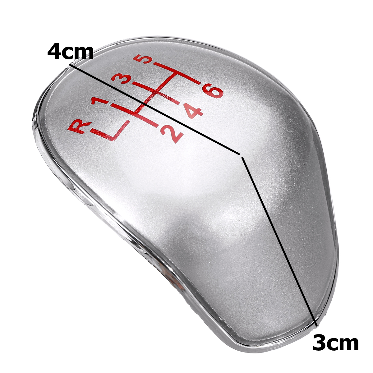 56-Speed-Gear-Shift-Knob-Cap-Silver-Cover-FOR-FORD-FIESTA-TRANSIT-CONNECT-TOURNEO-FUSION-1559456