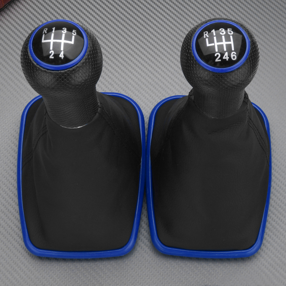 56-Speed-Gear-Shift-Knob-Gaitor-Boot-Cover-Leather-Black-Fit-For-VW-Golf-MK4-1768531