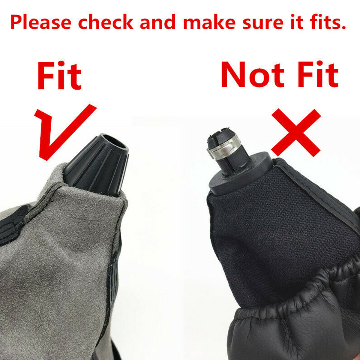 56-Speed-Gear-Shift-Knob-PU-Leather-Gaitor-Boot-Cover-For-Mercedes-Benz-C-Class-W203-1727240