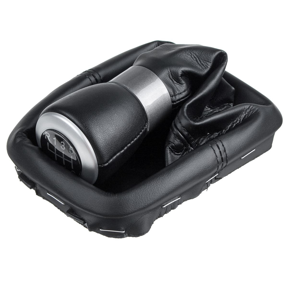 56-Speed-Gear-Shift-Knob-WGaiter-Boot-CoverFrame-For-Seat-For-Alhambra-2000-2010-1771302