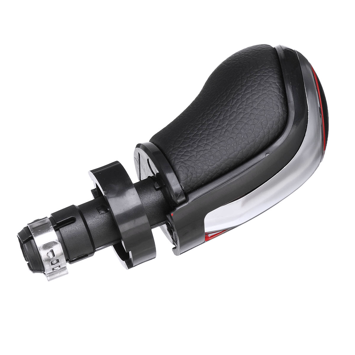 6-Speed-Car-Gear-Shift-Knob-PU-Leather-BlackSilver-For-VW-Golf-MK5-MK6-MK7-1523077