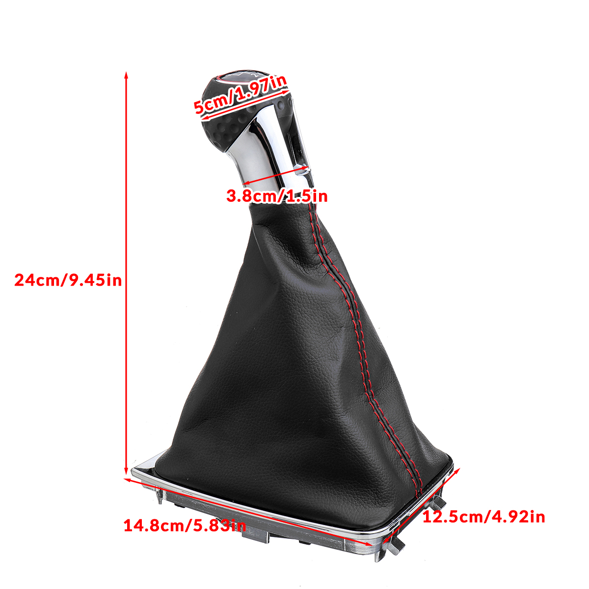 6-Speed-Car-Gear-Stick-Level-Shift-Knob-With-Leather-Boot-for-VW-1585636