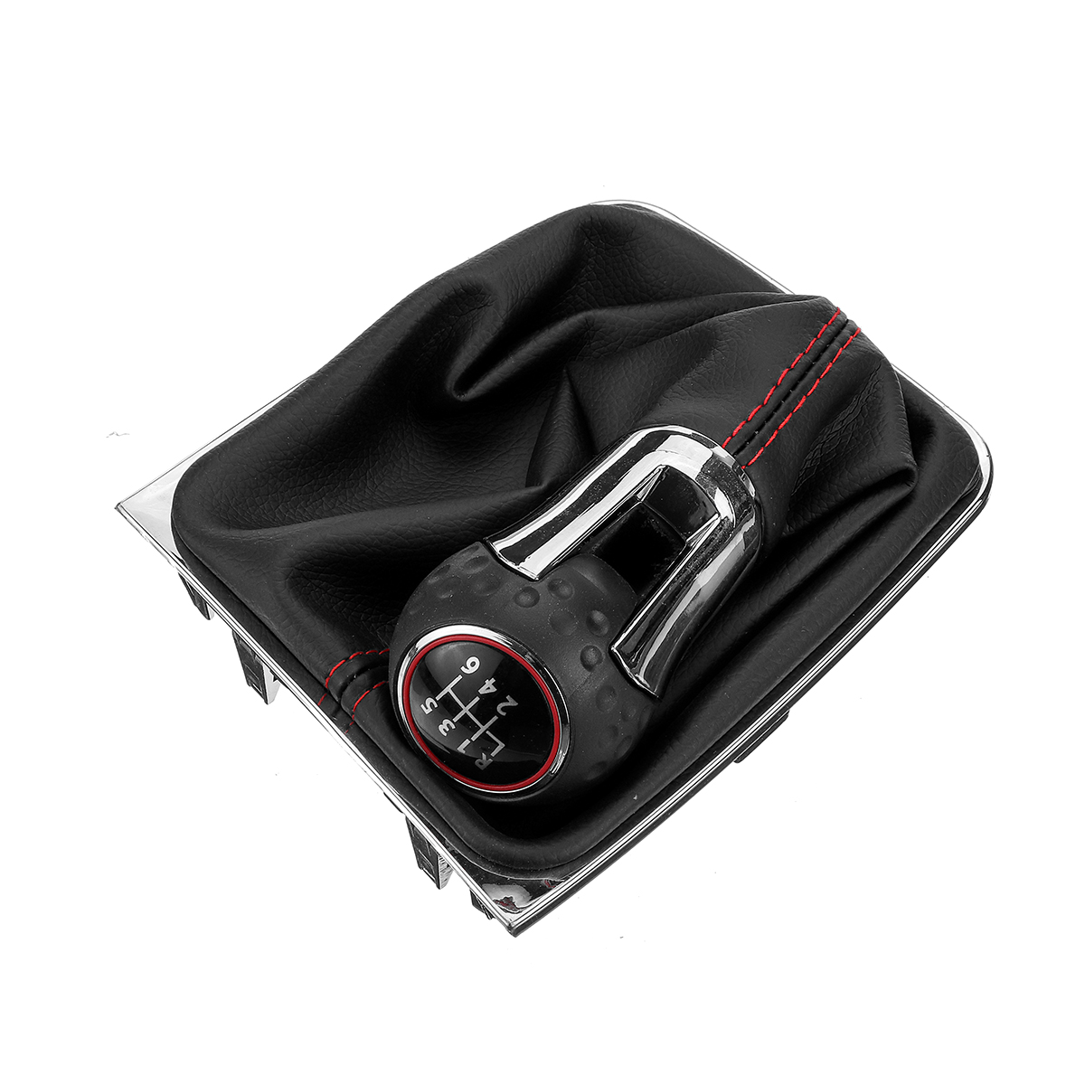 6-Speed-Car-Gear-Stick-Level-Shift-Knob-With-Leather-Boot-for-VW-1585636