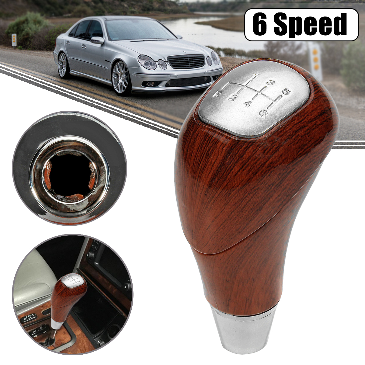 6-Speed-Gear-Shift-Knob-For-Mercedes-For-Benz-W210-W220-W202-W140-1327154