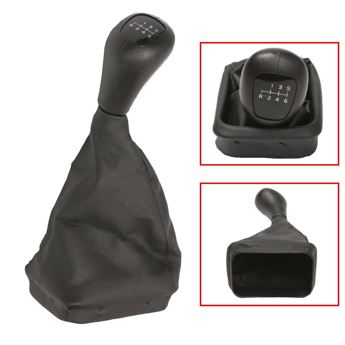 6-Speed-Gear-Shift-Knob-Gaiter-Boot-Cover-For-Mercedes-W202-C-W208-CLK-W210-E-1135091